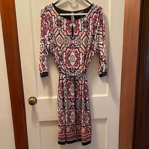 Liz Claiborne Floral Dress - Pink and Blue